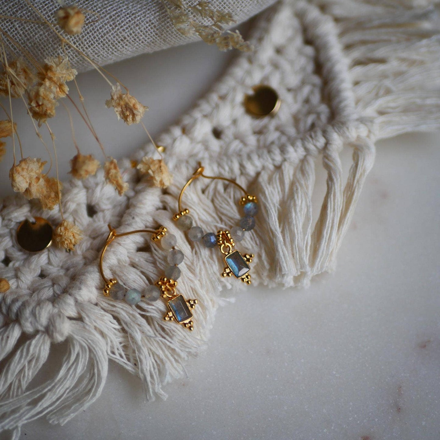 LILY Ohrringe mit Labradorit