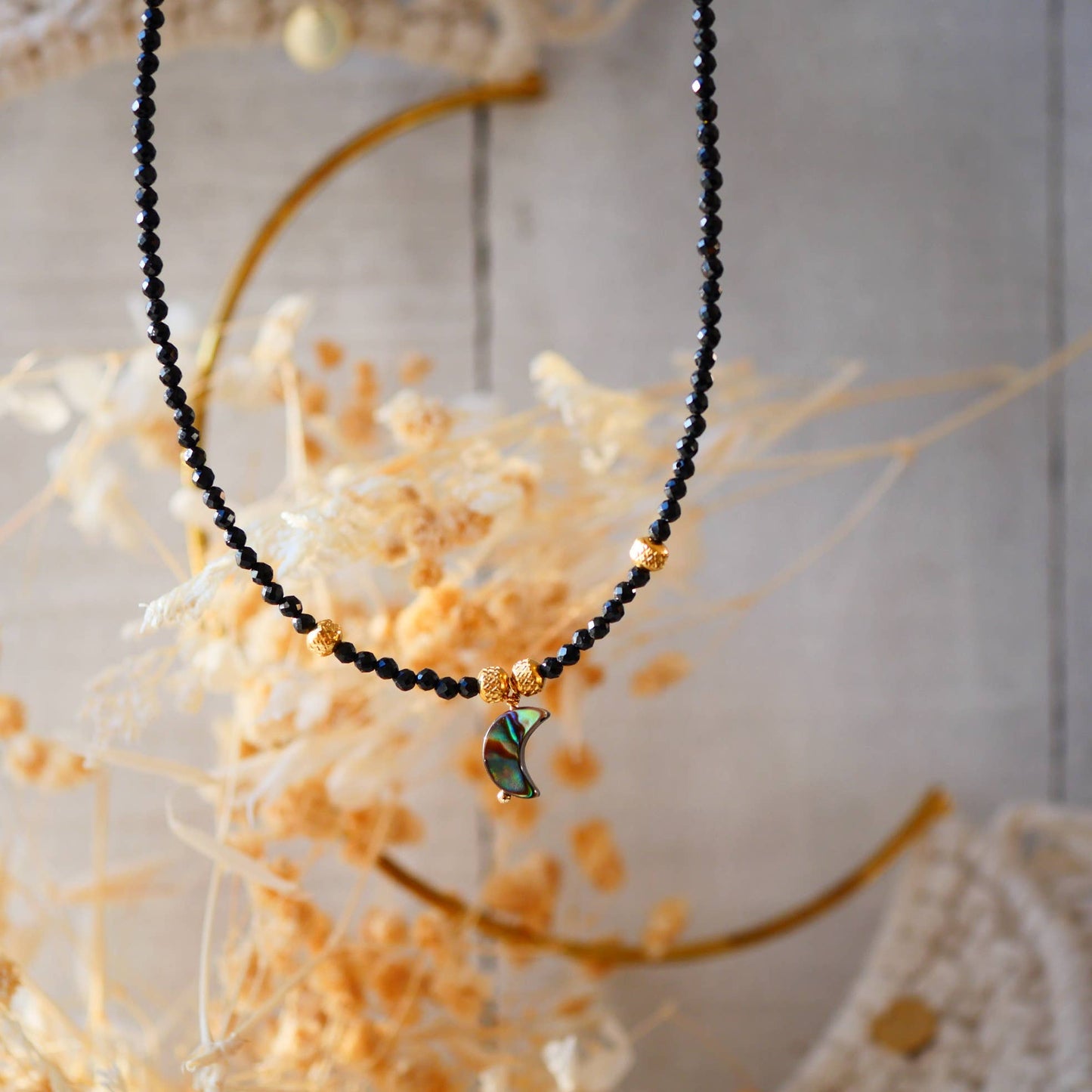 SHYA Halskette mit Amethyst & Spinell