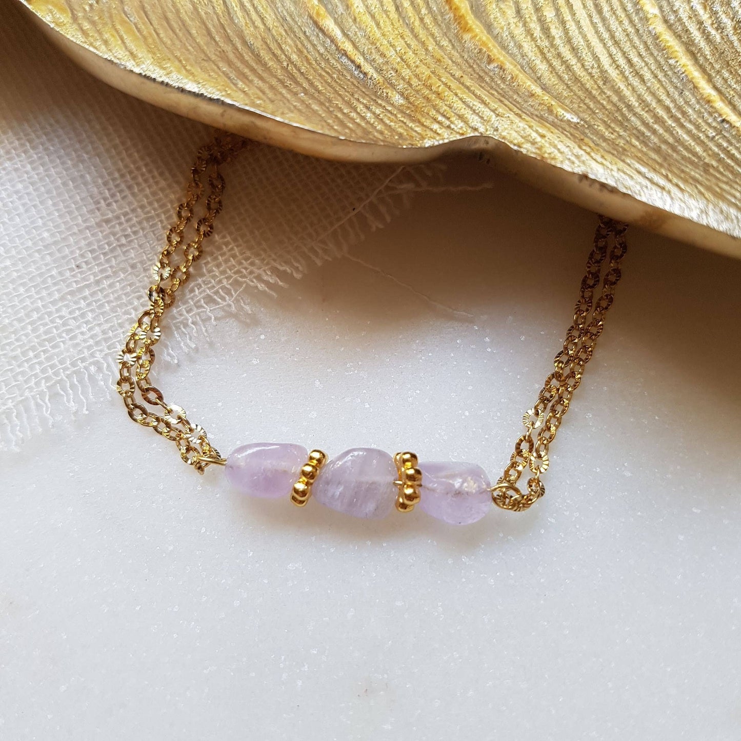 HELIA Armband mit Amethyst oder Apatit