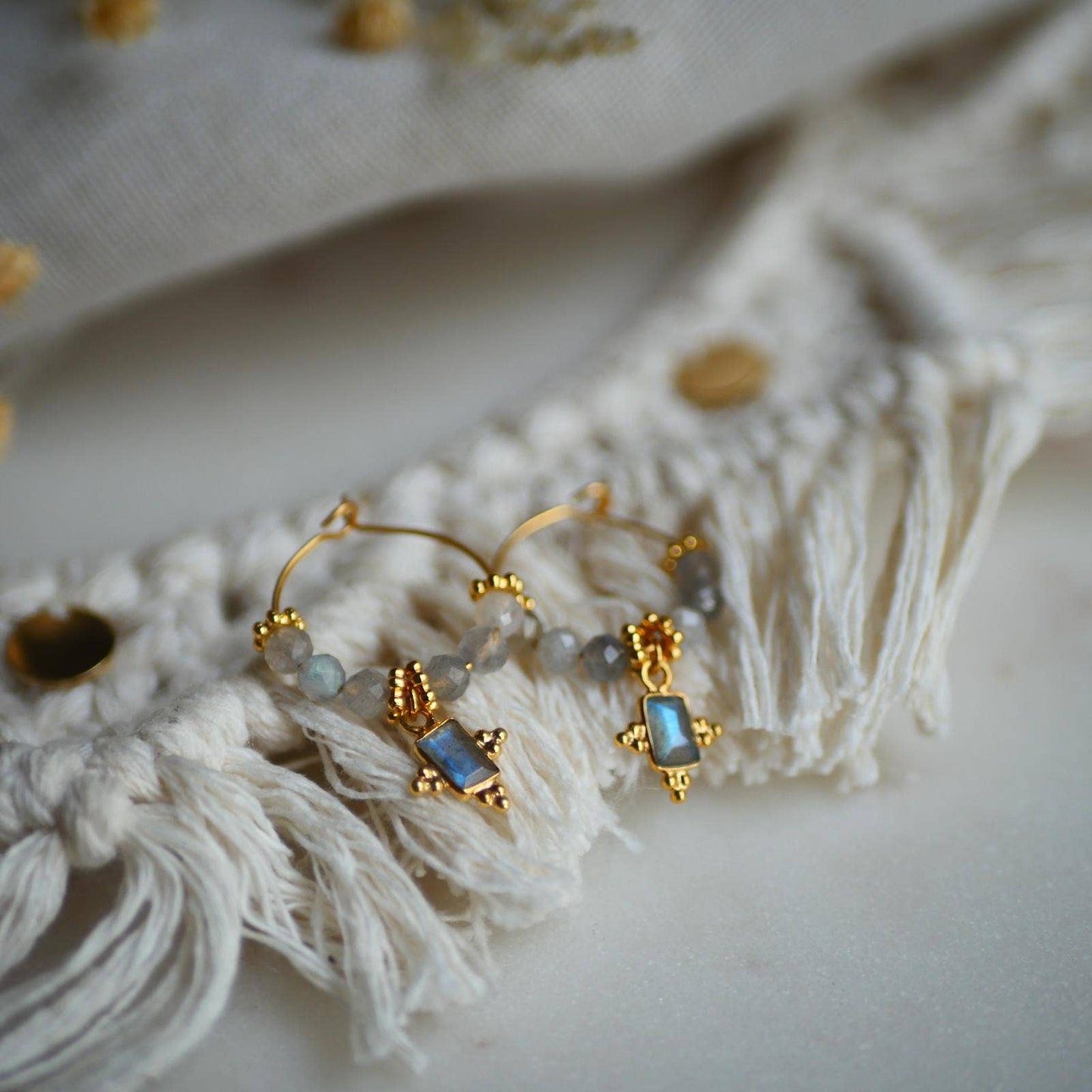 LILY Ohrringe mit Labradorit